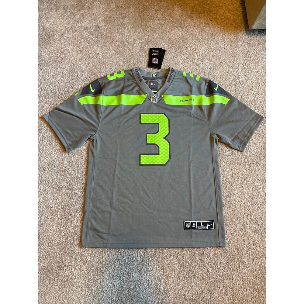 Russell Wilson Seattle Seahawks Nike NWT Youth NFL Jersey Size Large